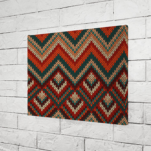 Картина прямоугольная Вязаная ткань - текстура / 3D-принт – фото 3