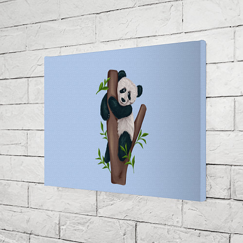 Картина прямоугольная Забавная панда на дереве / 3D-принт – фото 3