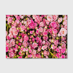 Холст прямоугольный Фон из розовых роз, цвет: 3D-принт — фото 2