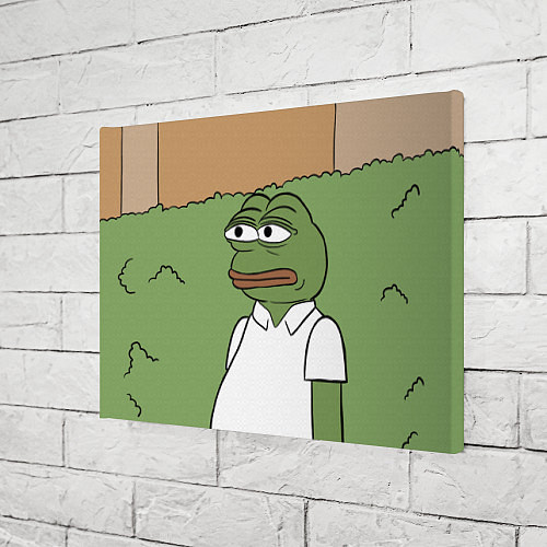 Картина прямоугольная Pepe Gomer прячется в кусты / 3D-принт – фото 3