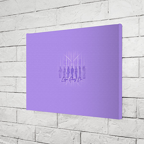 Картина прямоугольная BTS live goes on purple / 3D-принт – фото 3