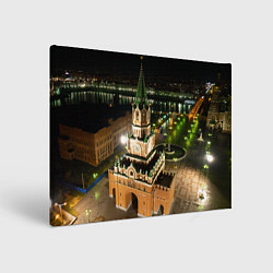 Холст прямоугольный Йошкар-Ола - Благовещенская башня, цвет: 3D-принт