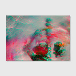 Холст прямоугольный Абстрактные переливающиеся краски, цвет: 3D-принт — фото 2