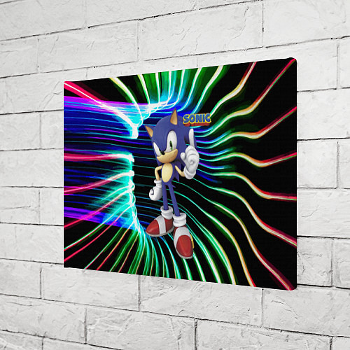 Картина прямоугольная Sonic - hedgehog - video game / 3D-принт – фото 3