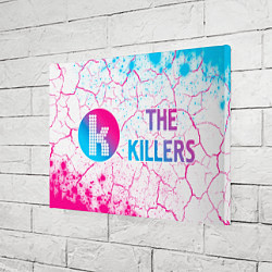 Холст прямоугольный The Killers neon gradient style: надпись и символ, цвет: 3D-принт — фото 2