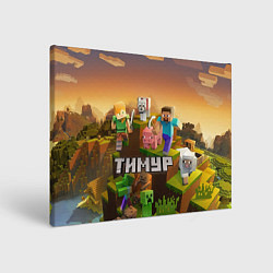 Холст прямоугольный Тимур Minecraft, цвет: 3D-принт