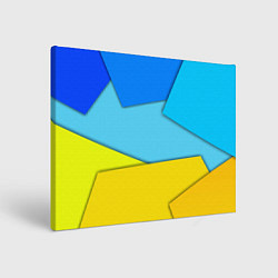 Холст прямоугольный Простой геометрический фон, цвет: 3D-принт