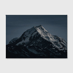 Холст прямоугольный Одинокая ночная гора, цвет: 3D-принт — фото 2