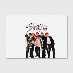 Холст прямоугольный Stray Kids white background, цвет: 3D-принт — фото 2