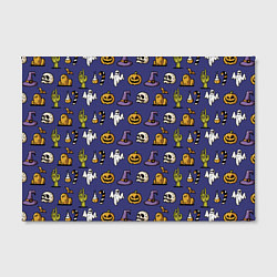 Холст прямоугольный Halloween pattern, цвет: 3D-принт — фото 2