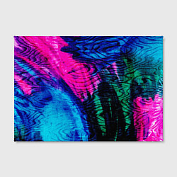 Холст прямоугольный Неоновые краски - абстракция, цвет: 3D-принт — фото 2