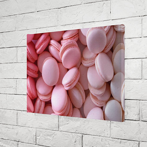 Картина прямоугольная Красные и розовые кексы / 3D-принт – фото 3