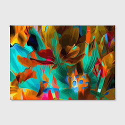 Холст прямоугольный Растительная абстрактная композиция, цвет: 3D-принт — фото 2