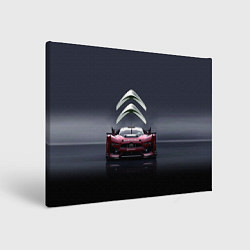 Холст прямоугольный Citroen - Racing team - Motorsport, цвет: 3D-принт