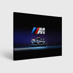 Холст прямоугольный BMW M Performance Motorsport, цвет: 3D-принт