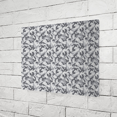 Картина прямоугольная Камуфляж зимний мелкий / 3D-принт – фото 3