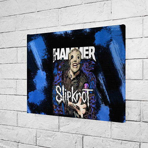 Картина прямоугольная Slipknot hammer blue / 3D-принт – фото 3