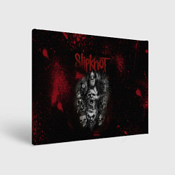 Холст прямоугольный Slipknot dark red, цвет: 3D-принт