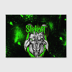 Холст прямоугольный Slipknot зеленый козел, цвет: 3D-принт — фото 2