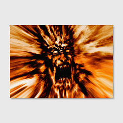 Холст прямоугольный Fire demon scream, цвет: 3D-принт — фото 2