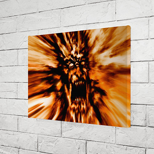 Картина прямоугольная Fire demon scream / 3D-принт – фото 3