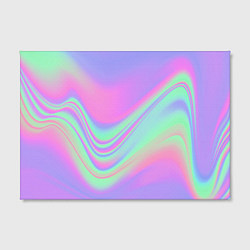 Холст прямоугольный Цветные волны, цвет: 3D-принт — фото 2