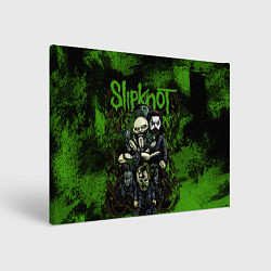 Холст прямоугольный Slipknot green art, цвет: 3D-принт