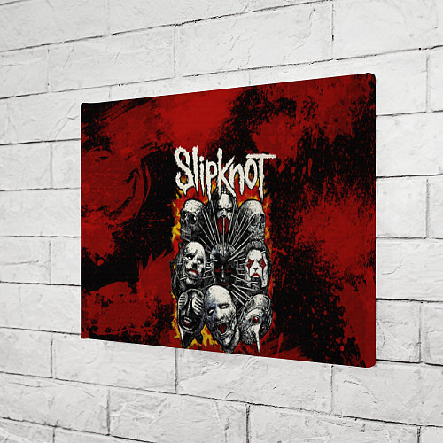 Картина прямоугольная Slipknot rock / 3D-принт – фото 3