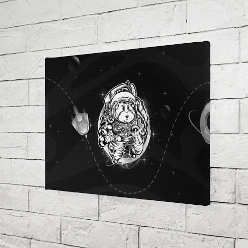 Картина прямоугольная Хомяк в космосе / 3D-принт – фото 3