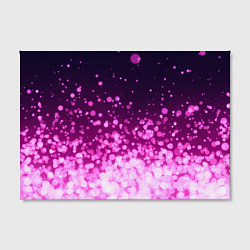 Холст прямоугольный Розовые блёстки на тёмном фоне, цвет: 3D-принт — фото 2