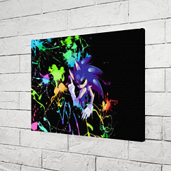 Холст прямоугольный Sonic Exe - Hedgehog - video game, цвет: 3D-принт — фото 2
