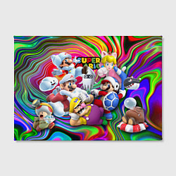 Холст прямоугольный Super Mario - Gaming aesthetics - Collage, цвет: 3D-принт — фото 2