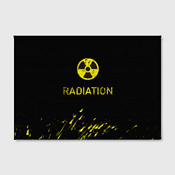 Холст прямоугольный Radiation - радиационная опасность, цвет: 3D-принт — фото 2