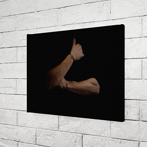 Картина прямоугольная Руки в темноте / 3D-принт – фото 3