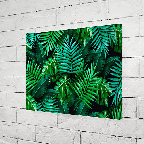 Картина прямоугольная Тропические растения - текстура / 3D-принт – фото 3