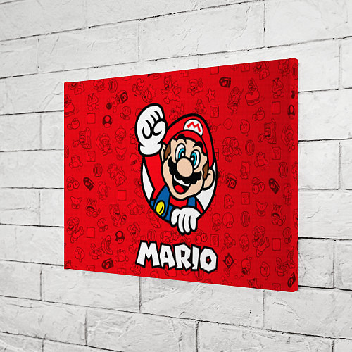 Картина прямоугольная Луиджи и Марио / 3D-принт – фото 3