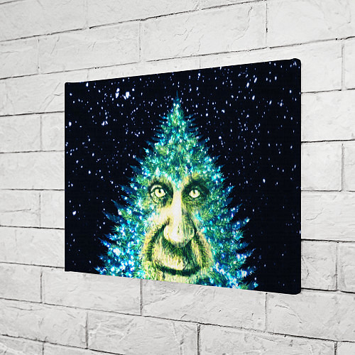 Картина прямоугольная Мудрое Новогоднее Дерево / 3D-принт – фото 3