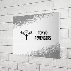 Холст прямоугольный Tokyo Revengers glitch на светлом фоне: надпись и, цвет: 3D-принт — фото 2
