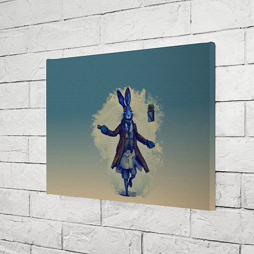 Картина прямоугольная Кролик колдует над подарками / 3D-принт – фото 3