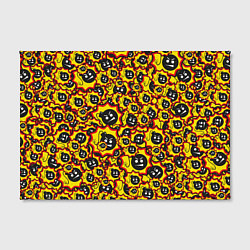 Холст прямоугольный Serious Sam logo pattern, цвет: 3D-принт — фото 2