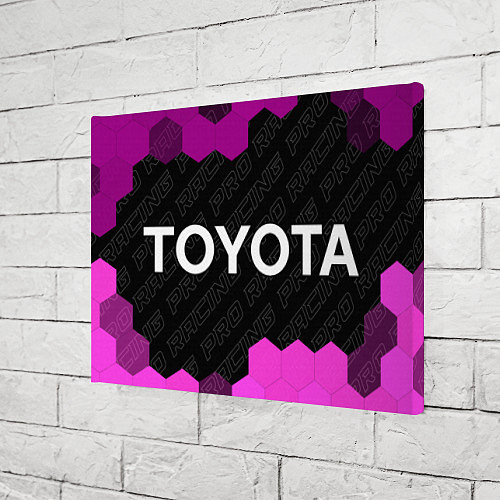 Картина прямоугольная Toyota pro racing: надпись и символ / 3D-принт – фото 3