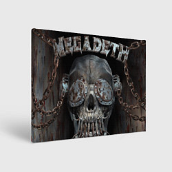 Холст прямоугольный Megadeth - steampunk - skull, цвет: 3D-принт