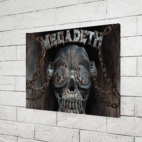 Картина прямоугольная Megadeth - steampunk - skull / 3D-принт – фото 3