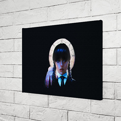 Картина прямоугольная Уэнсдэй с рукой во мраке / 3D-принт – фото 3
