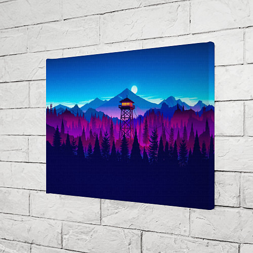 Картина прямоугольная Firewatch / 3D-принт – фото 3