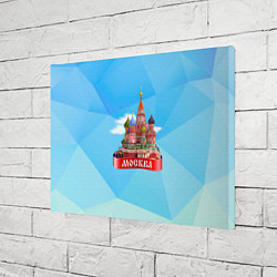 Холст прямоугольный Россия Москва, цвет: 3D-принт — фото 2