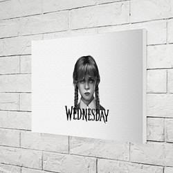 Холст прямоугольный Уэнсдэй Аддамс - Wednesday, цвет: 3D-принт — фото 2