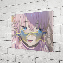 Холст прямоугольный Хитрая Хитори Гото - Одинокий рокер, цвет: 3D-принт — фото 2