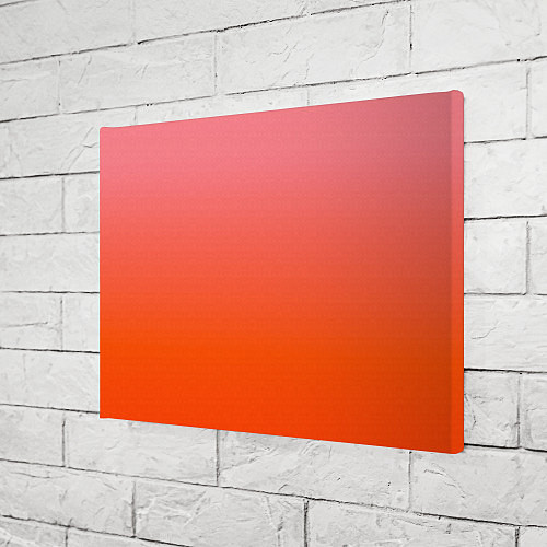 Картина прямоугольная Оранжево-розовый градиент / 3D-принт – фото 3