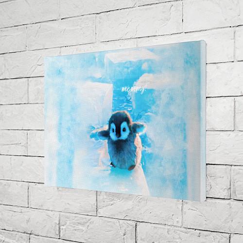 Картина прямоугольная Милый пингвин - мамочка / 3D-принт – фото 3